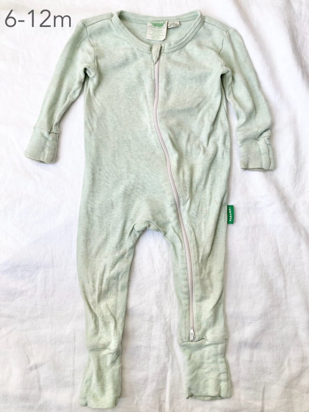 (🎨$3 PLAY) Parade 6-12 Months Baby Mint Green Sleeper